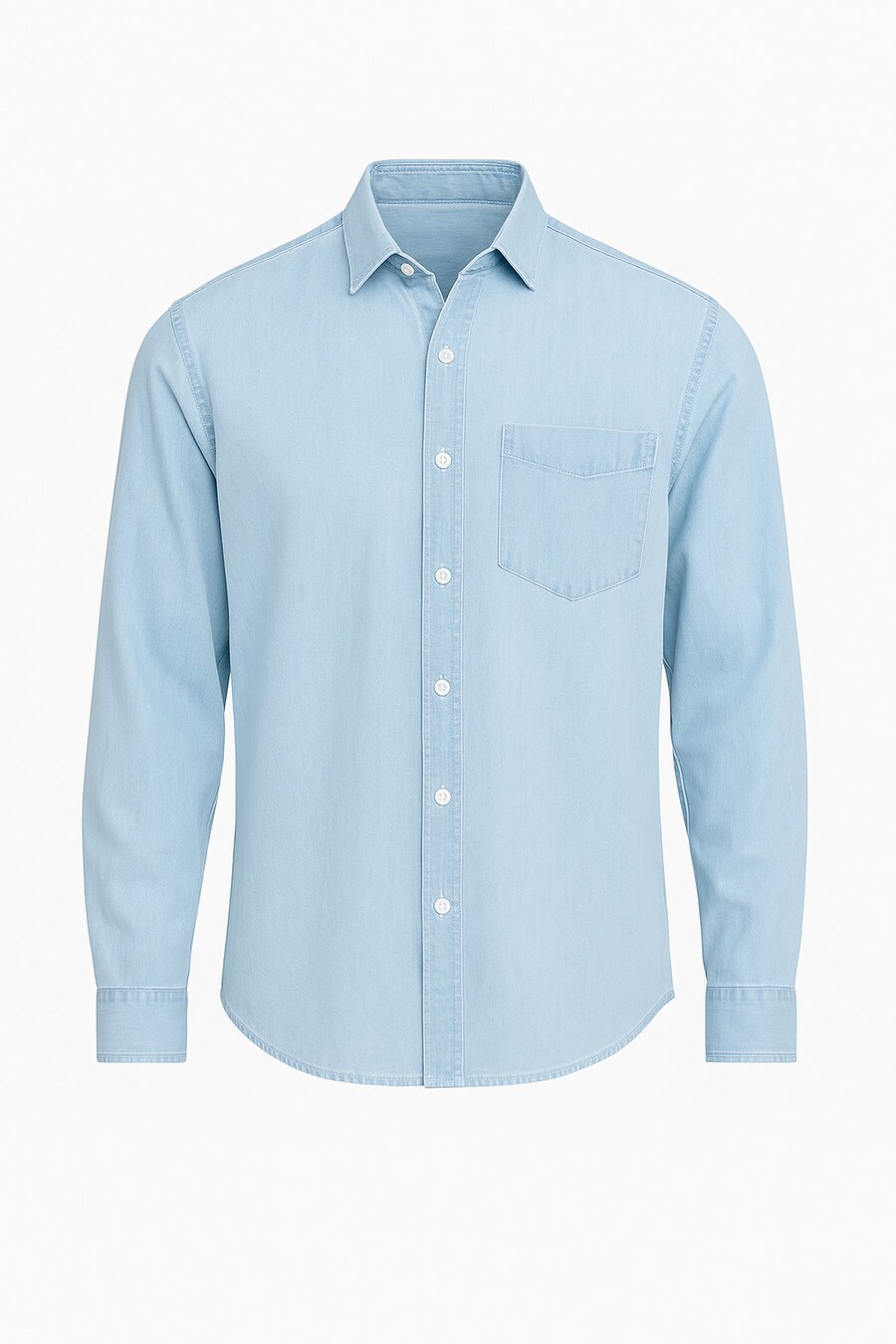 Рубашка на пуговицах классического кроя Ombre, светло-голубой
Рубашка на пуговицах классического кроя Ombre, светло-голубой