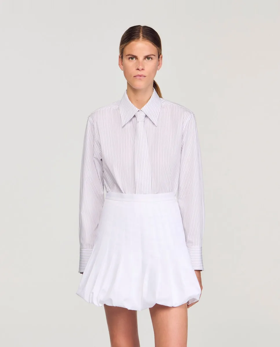 Женская рубашка в полоску с галстуком Sandro, красный
Женская рубашка в полоску с галстуком Sandro, красный