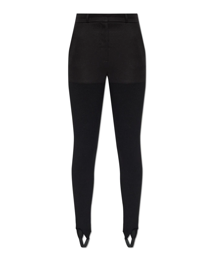 Гибридные ребристые брюки Coperni, черный
Гибридные ребристые брюки Coperni, черный