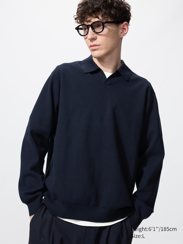 Моющийся джемпер-поло Milano Rib Uniqlo, 69 navy
Моющийся джемпер-поло Milano Rib Uniqlo, 69 navy