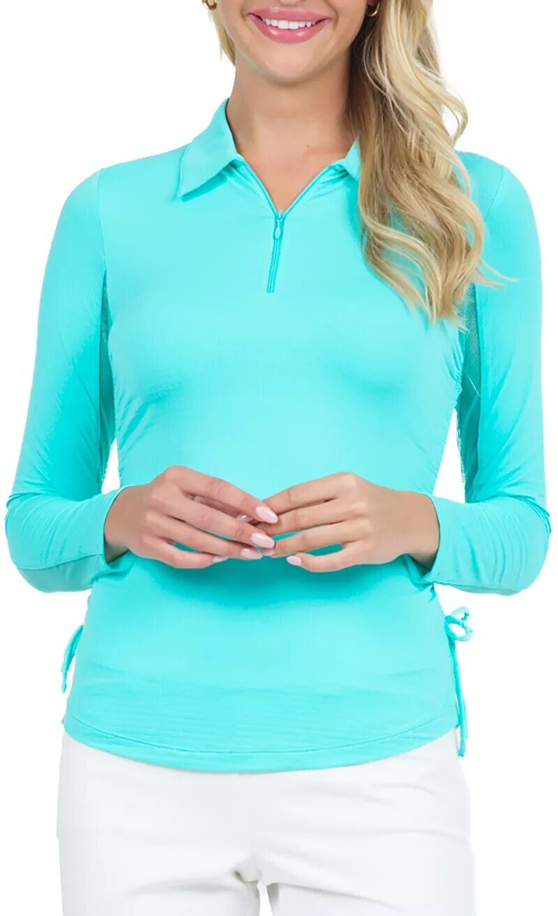 Ibkul Женская рубашка-поло для гольфа с регулируемым шнурком и молнией 1/4
Ibkul Женская рубашка-поло для гольфа с регулируемым шнурком и молнией 1/4