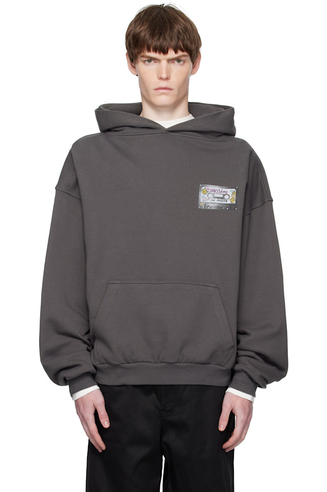 Худи с принтом кассеты We11Done, цвет charcoal
Худи с принтом кассеты We11Done, цвет charcoal