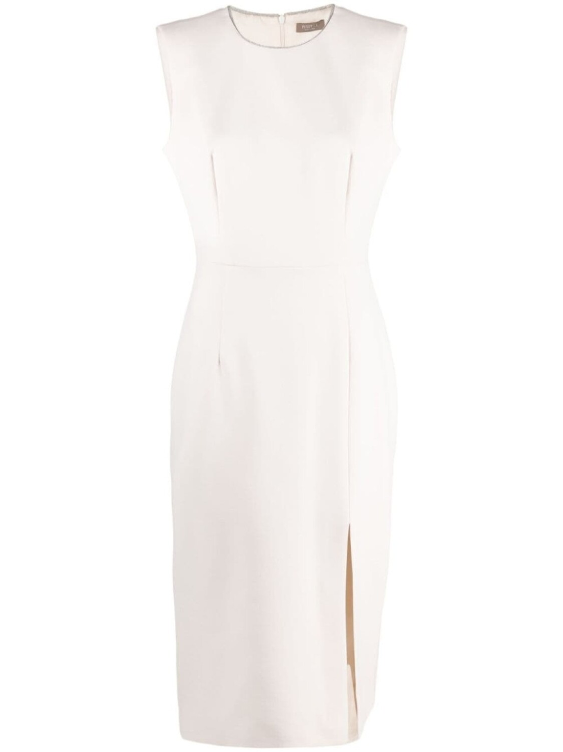 Peserico платье-футляр миди без рукавов, нейтральный цвет 
Peserico платье-футляр миди без рукавов, нейтральный цвет