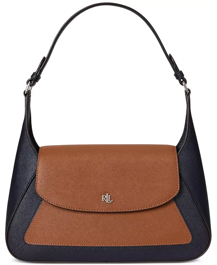 Двухцветная кожаная маленькая сумка через плечо Schylar Lauren Ralph Lauren, коричневый
Двухцветная кожаная маленькая сумка через плечо Schylar Lauren Ralph Lauren, коричневый