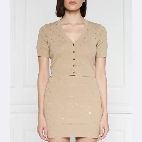 Кардиган приталенного кроя Elisabetta Franchi, бежевый
Кардиган приталенного кроя Elisabetta Franchi, бежевый