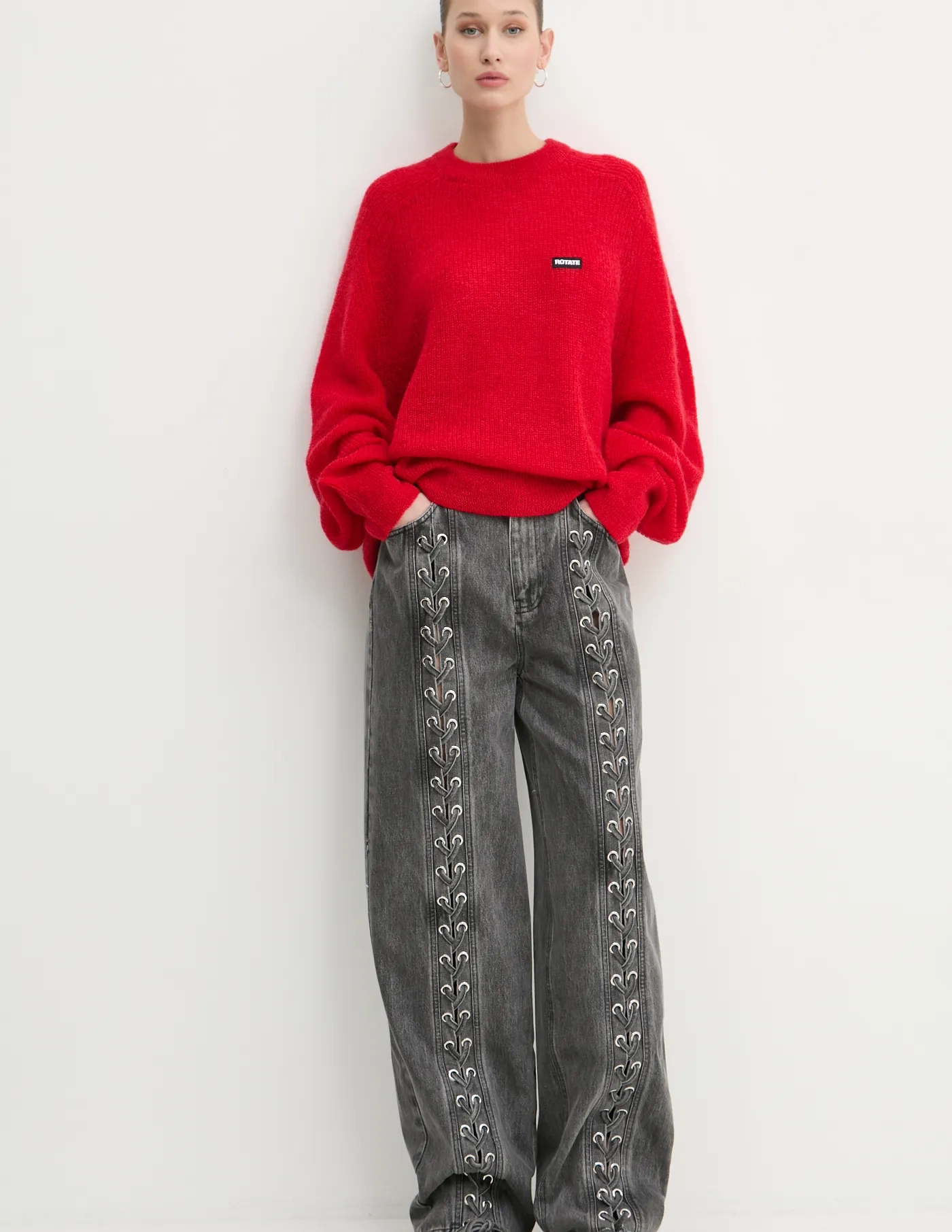 Шерстяной свитер Rotate, красный
Шерстяной свитер Rotate, красный