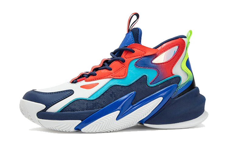 Детские баскетбольные кроссовки GS High-top Синие/Белые Xtep
Детские баскетбольные кроссовки GS High-top Синие/Белые Xtep