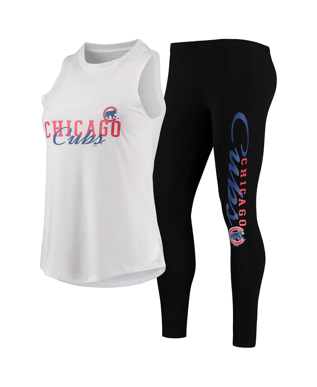 Женский комплект из майки и леггинсов Chicago Cubs Sonata белого и черного цвета Concepts Sport
Женский комплект из майки и леггинсов Chicago Cubs Sonata белого и черного цвета Concepts Sport
