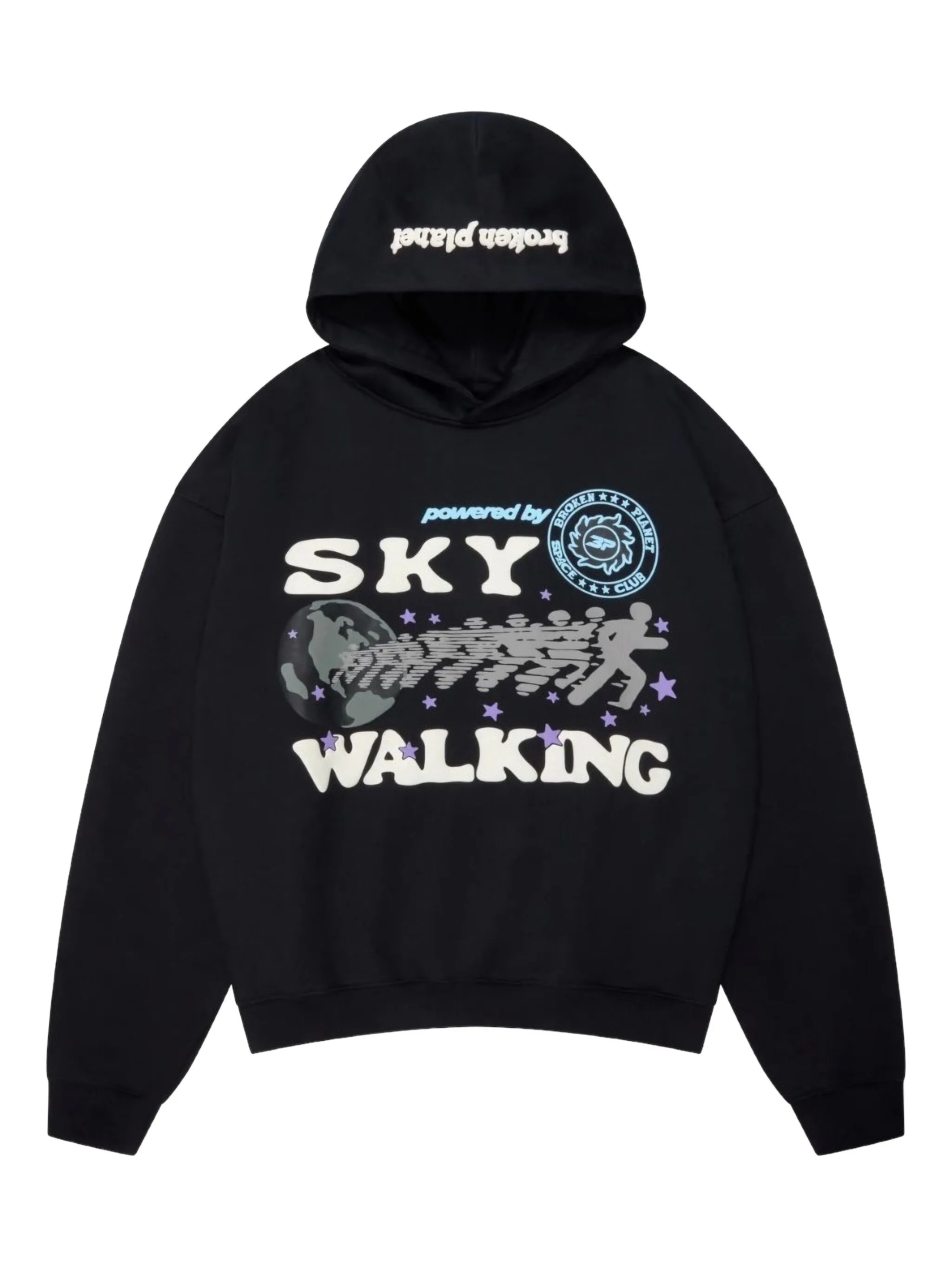 Худи с графичным принтом Broken Planet, черный
Худи с графичным принтом Broken Planet, черный