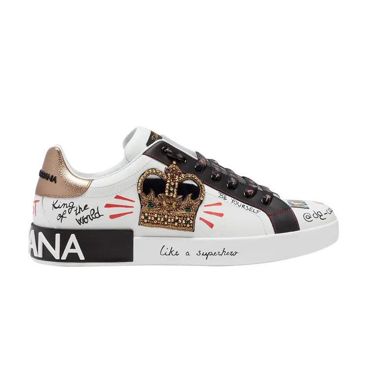 Кроссовки Dolce & Gabbana Portofino 'Printed Crown Embroidery Patch - White', белый
Кроссовки Dolce & Gabbana Portofino 'Printed Crown Embroidery Patch - White', белый