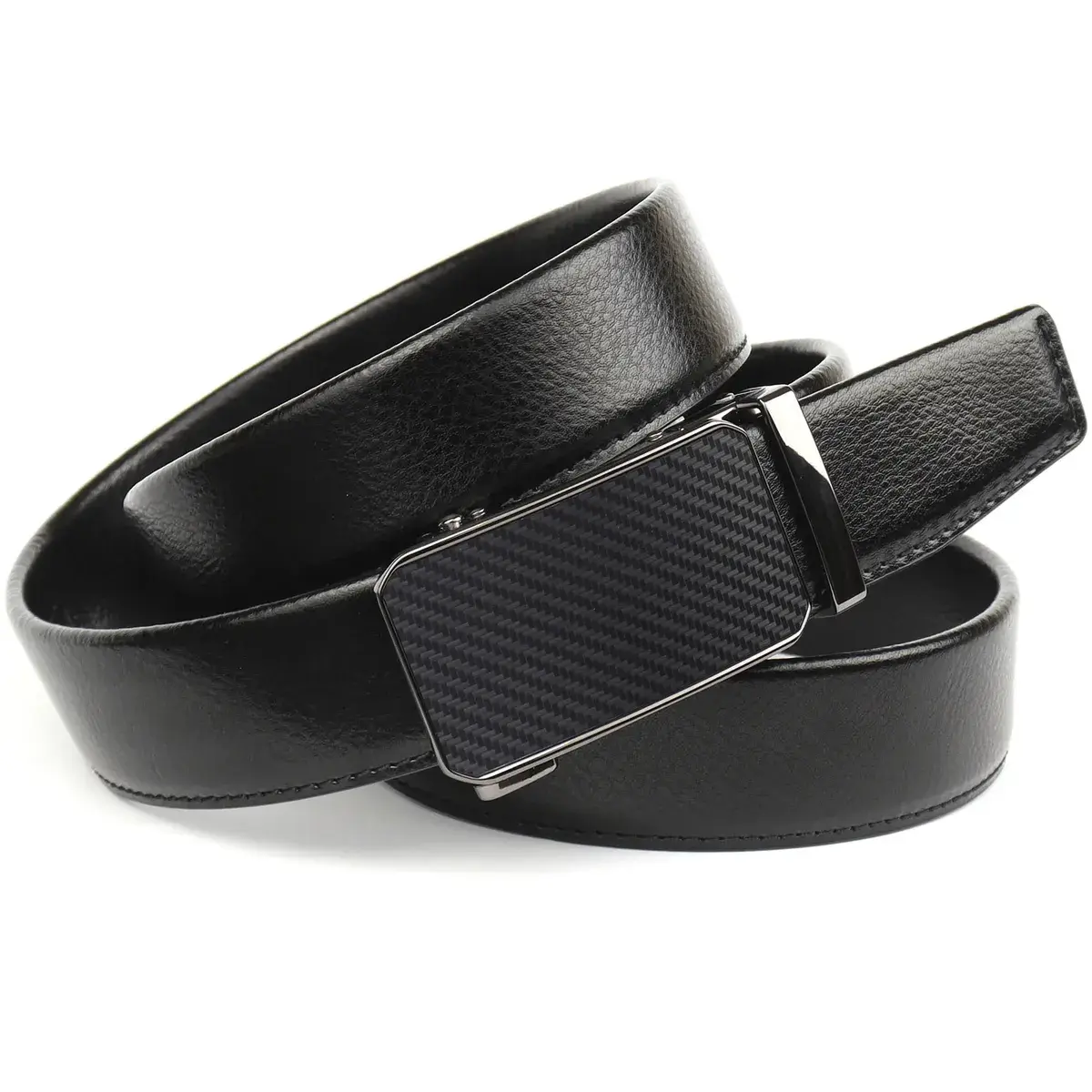 Кожаный ремень Anthoni Crown, автоматическая застежка, черный
Кожаный ремень Anthoni Crown, автоматическая застежка, черный