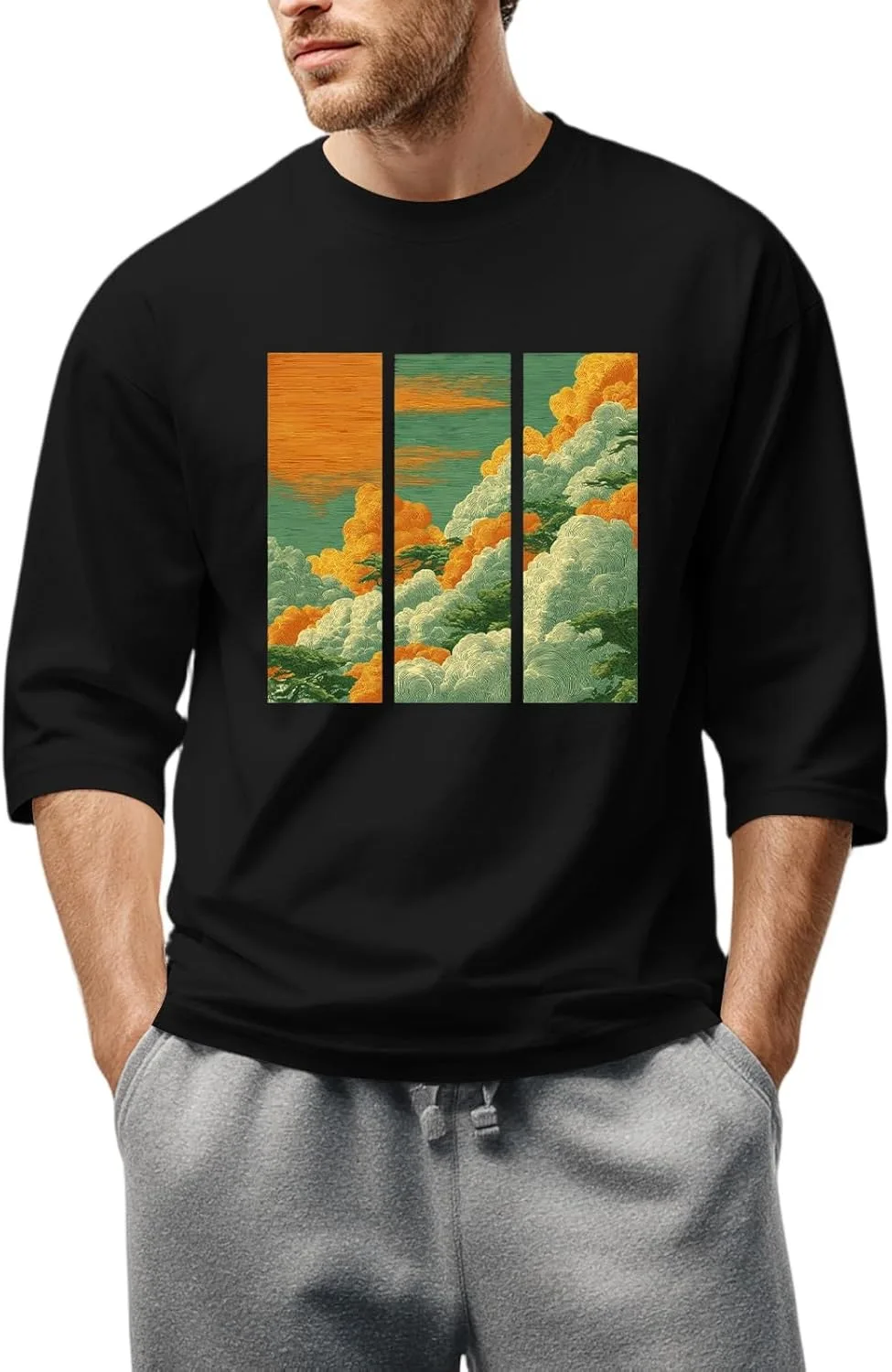 Футболка для мужчин Casual Loose с 2D Print Kvsozwuty
Футболка для мужчин Casual Loose с 2D Print Kvsozwuty