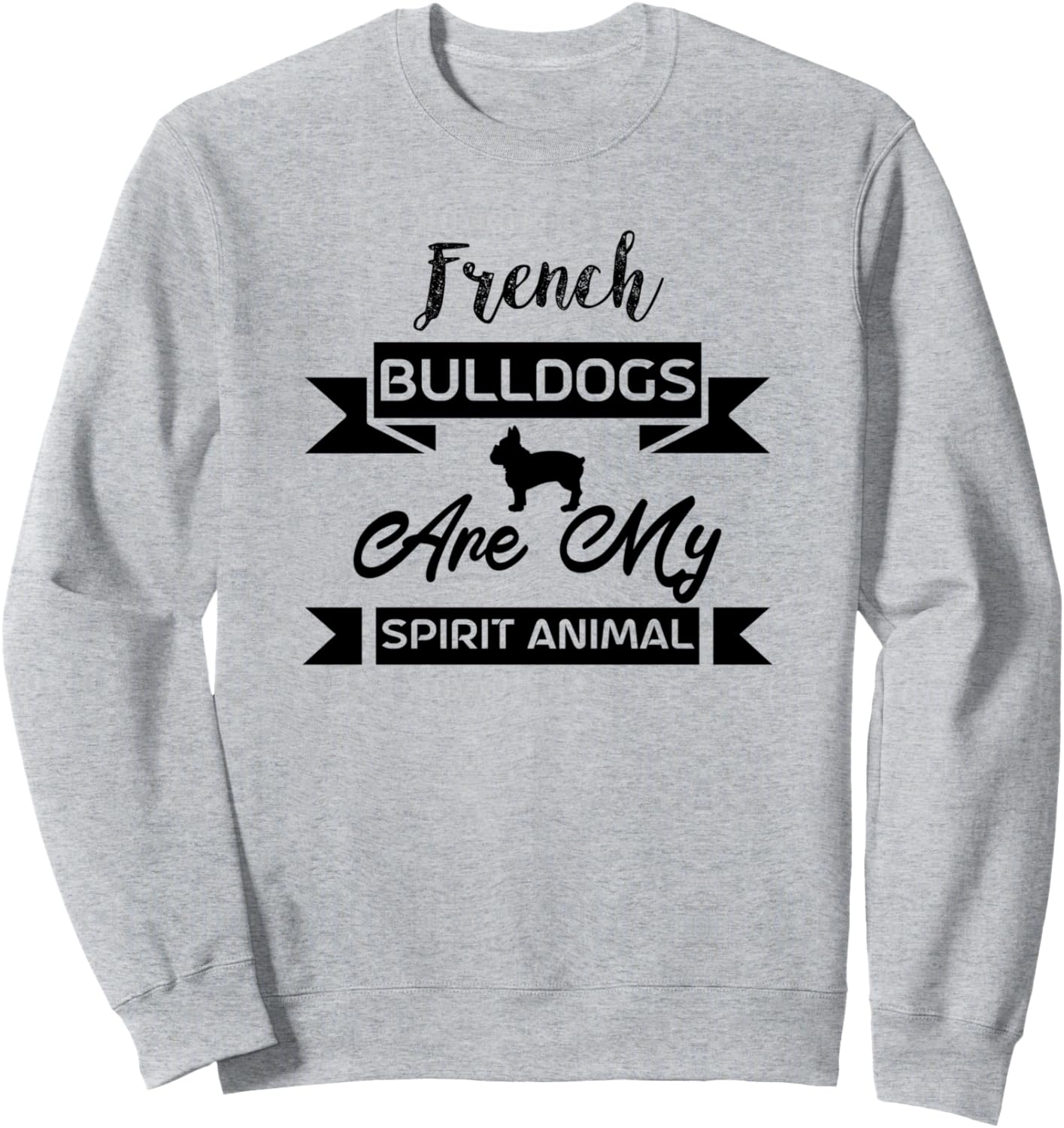 Забавная толстовка с изображением французского бульдога: «Французские бульдоги - мои тотемные животные» French Bulldogs Are My Spirit Animal, серый
Забавная толстовка с изображением французского бульдога: «Французские бульдоги - мои тотемные животные» French Bulldogs Are My Spirit Animal, серый