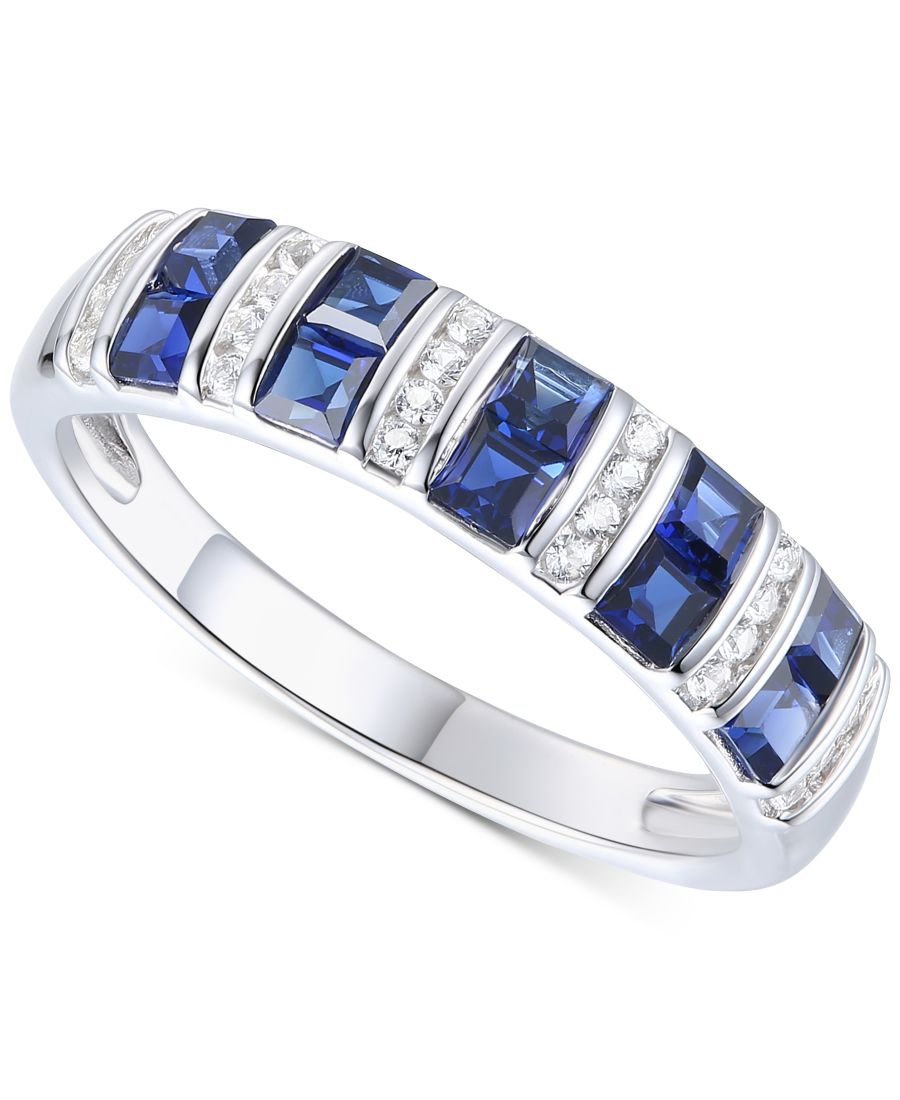 Кольцо с искусственно выращенными изумрудами (3/8 карата) и белыми сапфирами (1/8 карата) в оправе из стерлингового серебра с покрытием из 14-каратного золота (также с искусственно выращенными синими сапфирами и рубинами) Macy's, Sapphire
Кольцо с искусственно выращенными изумрудами (3/8 карата) и белыми сапфирами (1/8 карата) в оправе из стерлингового серебра с покрытием из 14-каратного золота (также с искусственно выращенными синими сапфирами и рубинами) Macy's, Sapphire