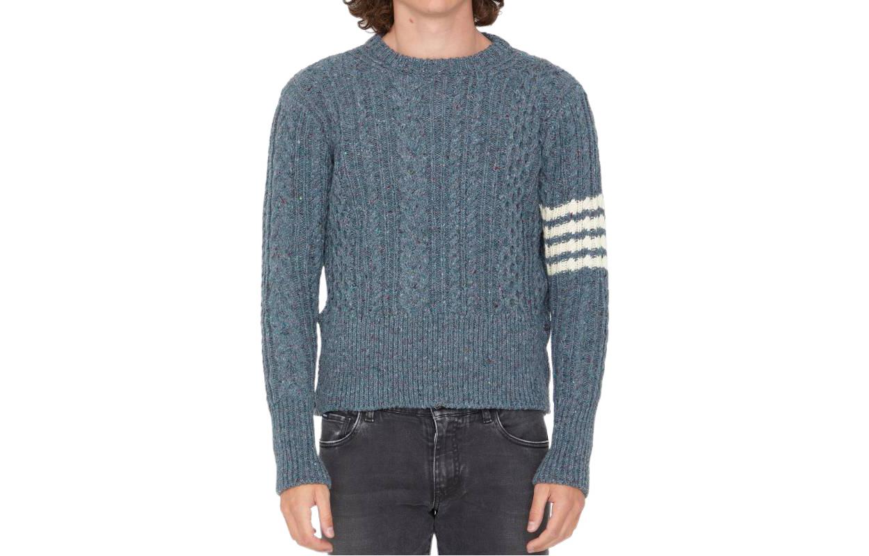 THOM BROWNE Свитер мужской синий FW22
THOM BROWNE Свитер мужской синий FW22