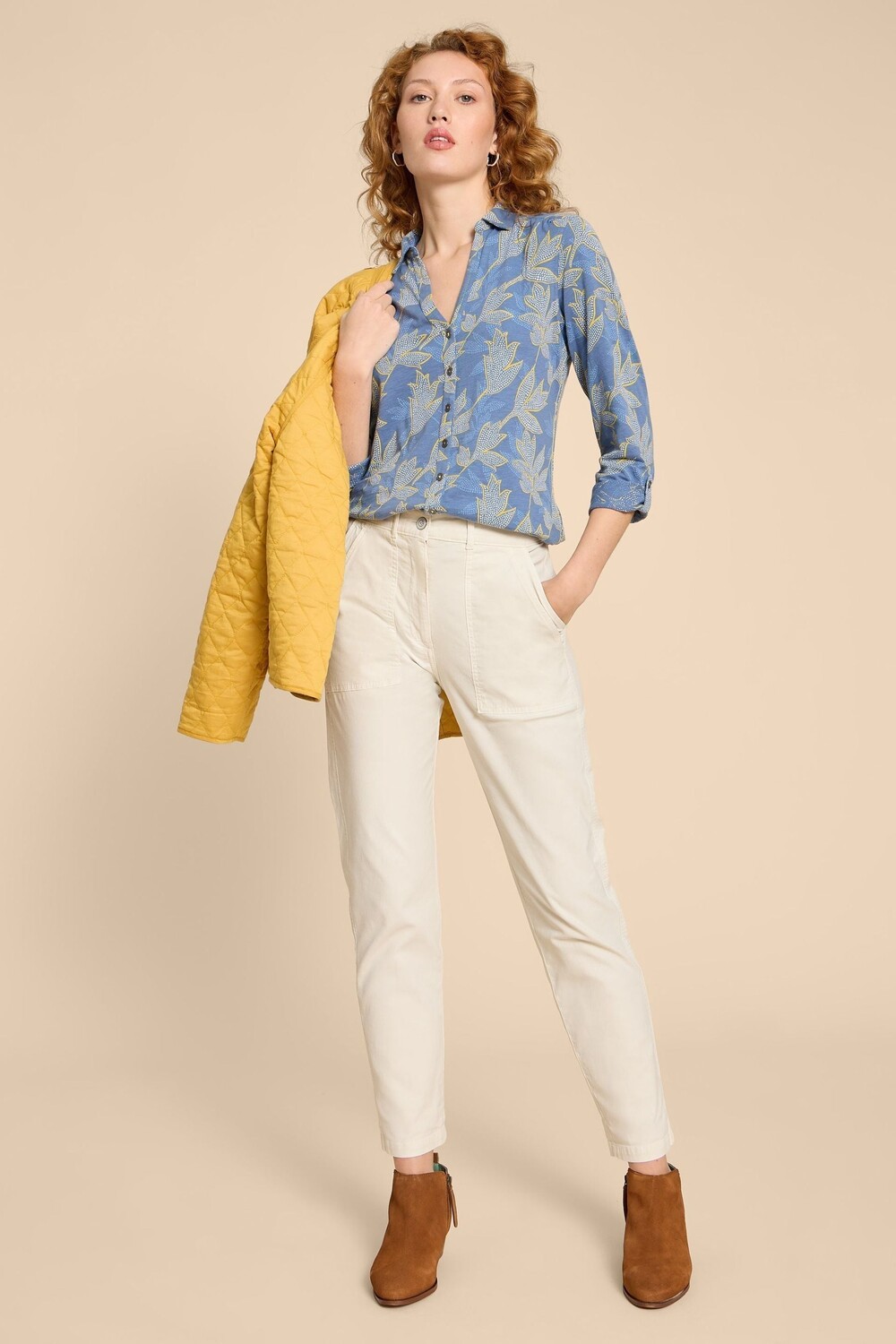 Рубашка Энни из джерси White Stuff, синий
Рубашка Энни из джерси White Stuff, синий