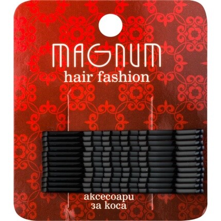 Модные заколки для волос Magnum Hair - черные, 12 шт.
Модные заколки для волос Magnum Hair - черные, 12 шт.
