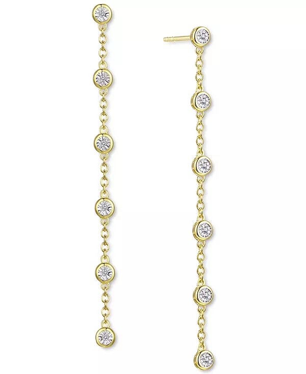 Серьги-Подвески с бриллиантовой оправой (1/10 карата) из стерлингового серебра, стерлингового серебра с покрытием из 14-каратного золота или стерлингового серебра с покрытием из розового золота 14-каратного золота Macy'S, yellow
Серьги-Подвески с бриллиантовой оправой (1/10 карата) из стерлингового серебра, стерлингового серебра с покрытием из 14-каратного золота или стерлингового серебра с покрытием из розового золота 14-каратного золота Macy'S, yellow