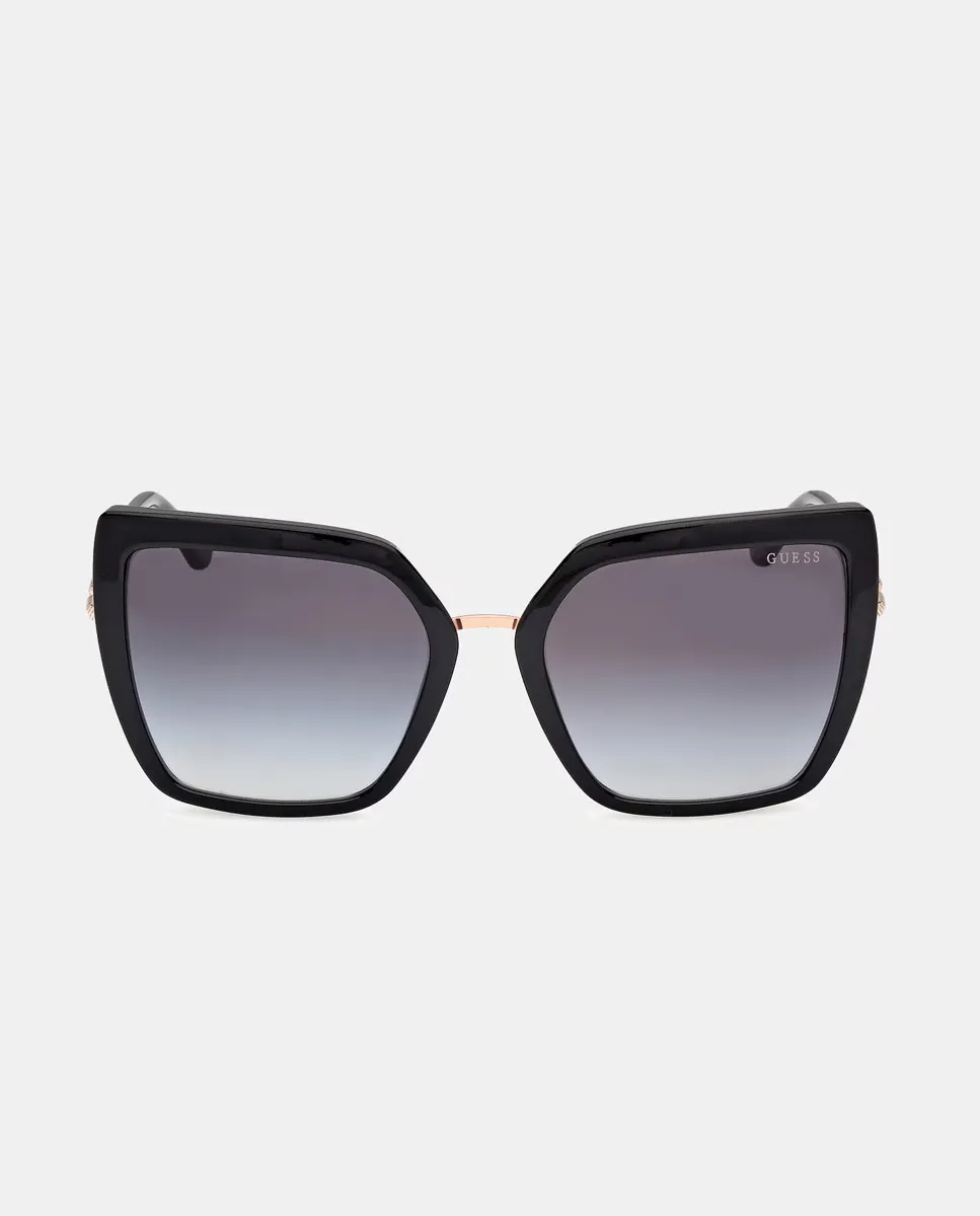 Женские солнцезащитные очки-бабочки с черными градиентными линзами Guess, черный
Женские солнцезащитные очки-бабочки с черными градиентными линзами Guess, черный