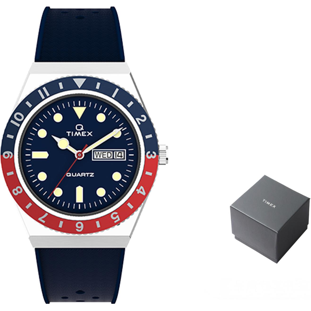 TIMEX Часы Q Series Wrist Watch Quartz Movement Rubber Strap 38mm Blue Dial Men's Watch, Blue Dial
TIMEX Часы Q Series Wrist Watch Quartz Movement Rubber Strap 38mm Blue Dial Men's Watch, Blue Dial