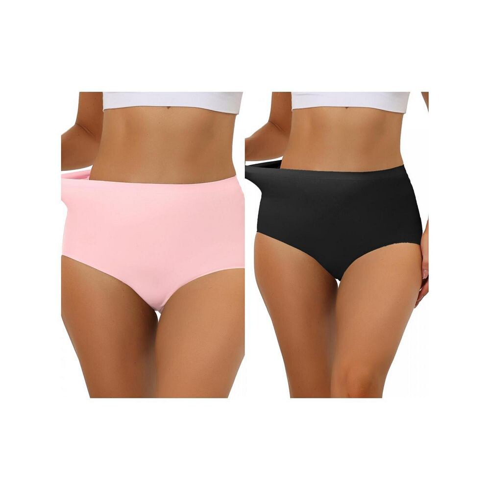 2 упаковки женских эластичных трусов с высокой талией без следов, дышащее хипстерское нижнее белье без показа, разноцветные ALLEGRA K, цвет Black Mid Pink
2 упаковки женских эластичных трусов с высокой талией без следов, дышащее хипстерское нижнее белье без показа, разноцветные ALLEGRA K, цвет Black Mid Pink