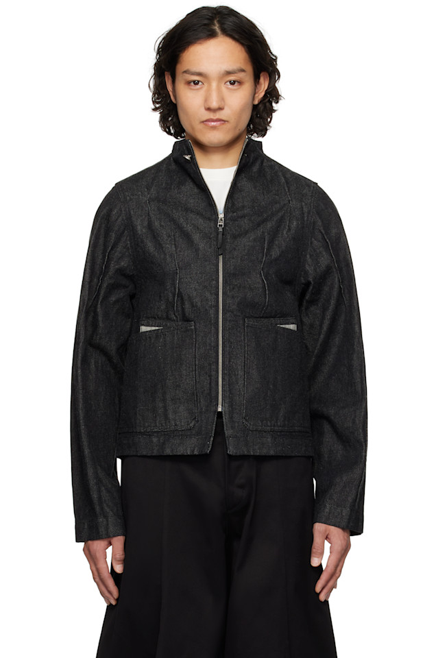 Жакет из денима с защипами Ader Error, черный
Жакет из денима с защипами Ader Error, черный