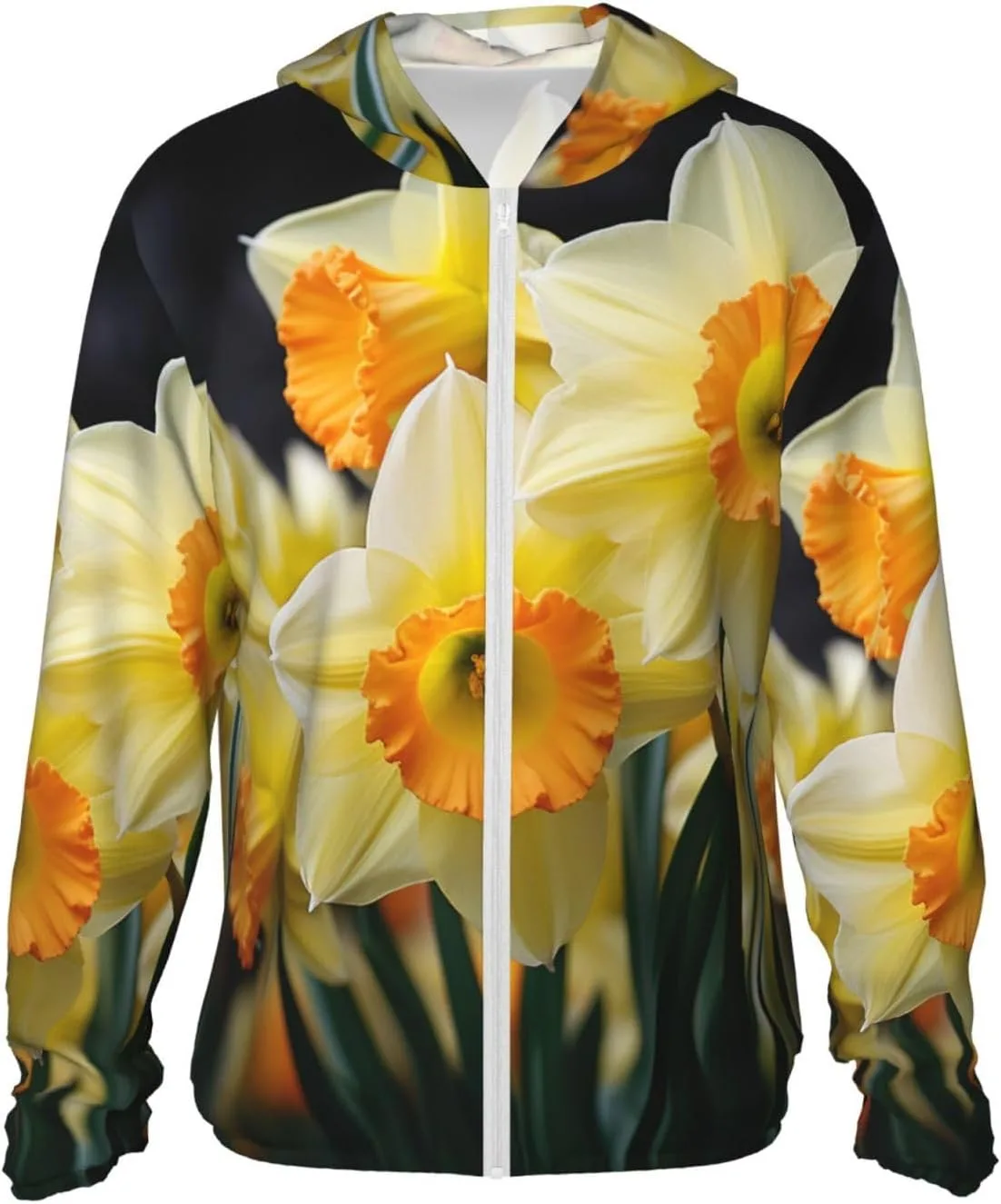 Толстовка с капюшоном Daffodil Flower для защиты от солнца Full Zip UPF 50+ с карманом HJBNW
Толстовка с капюшоном Daffodil Flower для защиты от солнца Full Zip UPF 50+ с карманом HJBNW