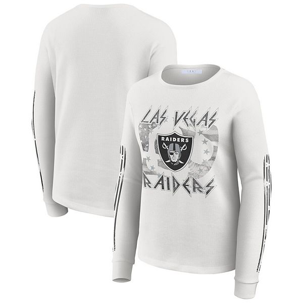 Женская белая футболка с длинным рукавом Las Vegas Raiders Wear By Erin Andrews
Женская белая футболка с длинным рукавом Las Vegas Raiders Wear By Erin Andrews