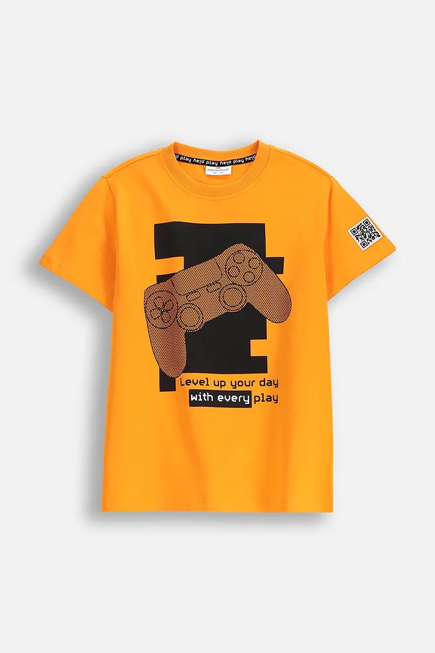 Футболка из хлопка для детей Coccodrillo, оранжевый
Футболка из хлопка для детей Coccodrillo, оранжевый