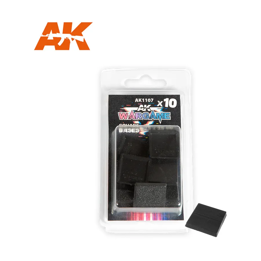 Квадратное основание 25x25 мм, AK Wargame Bases & Accessories
Квадратное основание 25x25 мм, AK Wargame Bases & Accessories