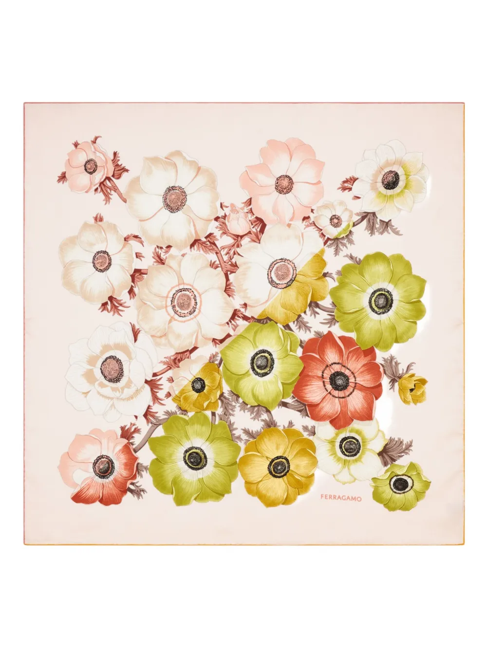 Шелковый шарф с принтом Anemone Ferragamo, розовый
Шелковый шарф с принтом Anemone Ferragamo, розовый