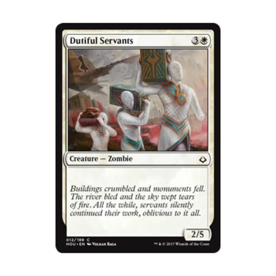 CCG Послушные слуги (К), MTG - Hour of Devastation
CCG Послушные слуги (К), MTG - Hour of Devastation