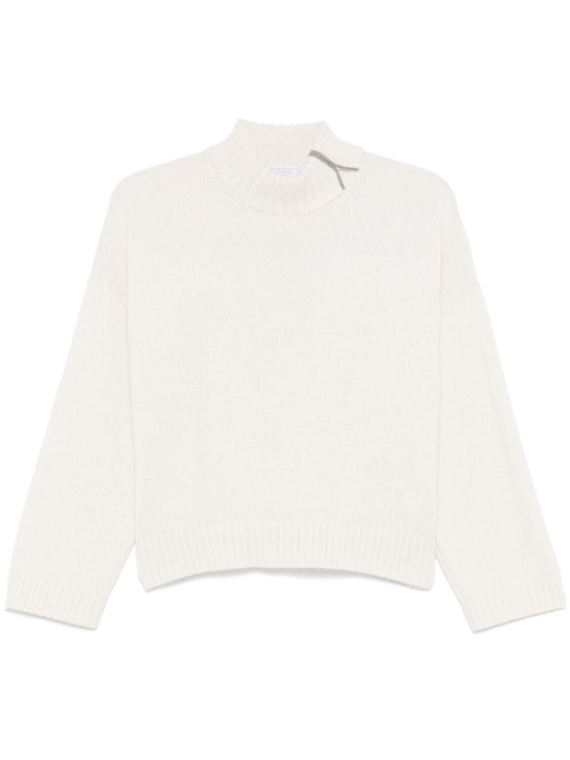 Кашемировый свитер Brunello Cucinelli, белый
Кашемировый свитер Brunello Cucinelli, белый