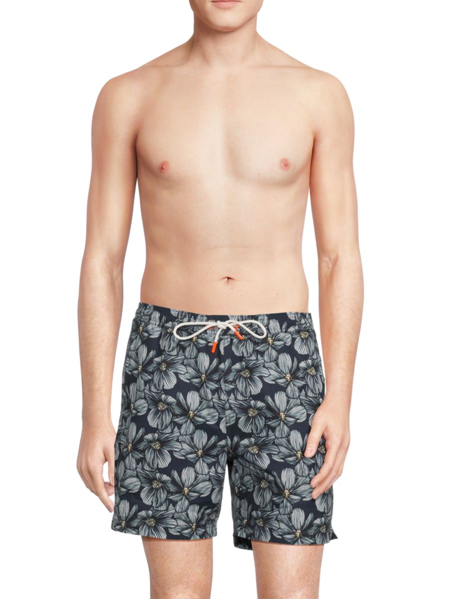 Плавки-шорты с тропическим цветочным принтом Swims, темно-синий
Плавки-шорты с тропическим цветочным принтом Swims, темно-синий