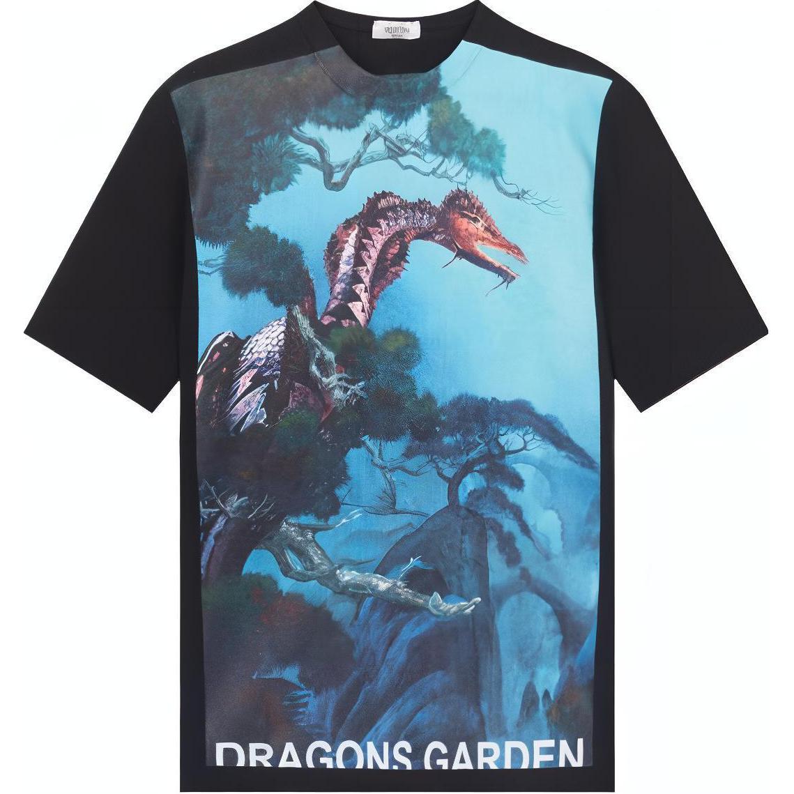 Футболка мужская черно-синяя Valentino
Футболка мужская черно-синяя Valentino