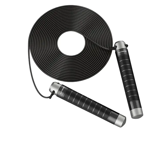 LINING Скакалка для взрослых для аэробного сжигания жира pvc+steel wire, пластиковый контроллер 2,6 м silver
LINING Скакалка для взрослых для аэробного сжигания жира pvc+steel wire, пластиковый контроллер 2,6 м silver