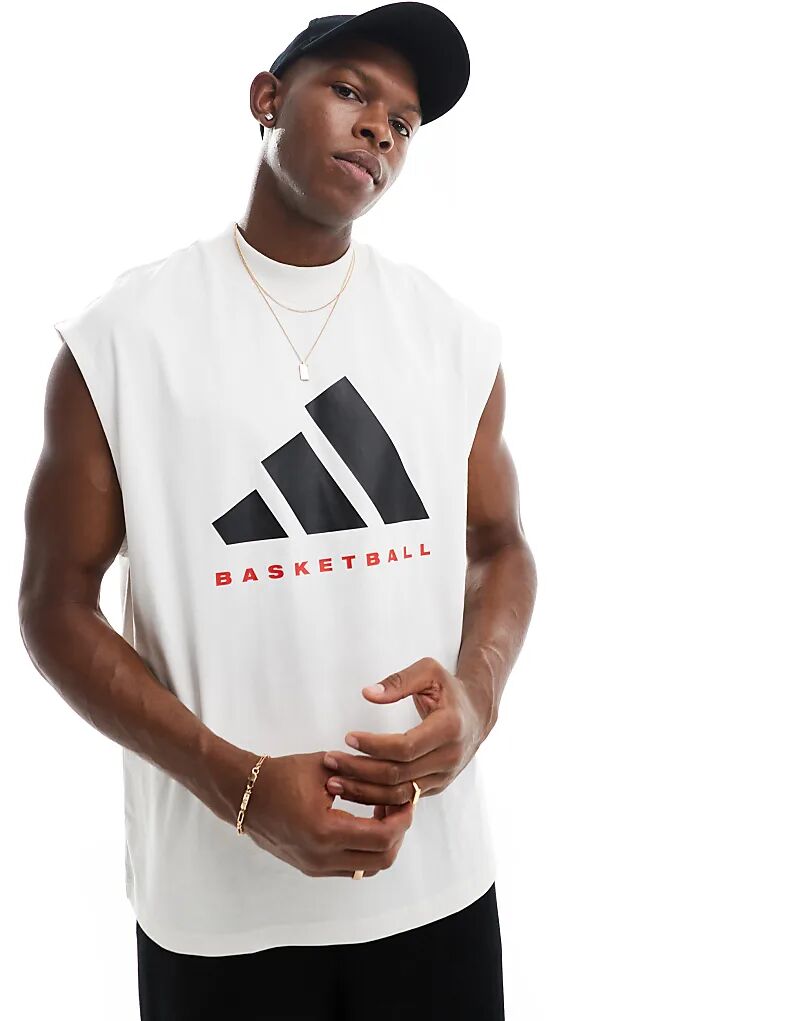 Футболка без рукавов adidas Basketball белого, черного и красного цветов adidas performance
Футболка без рукавов adidas Basketball белого, черного и красного цветов adidas performance