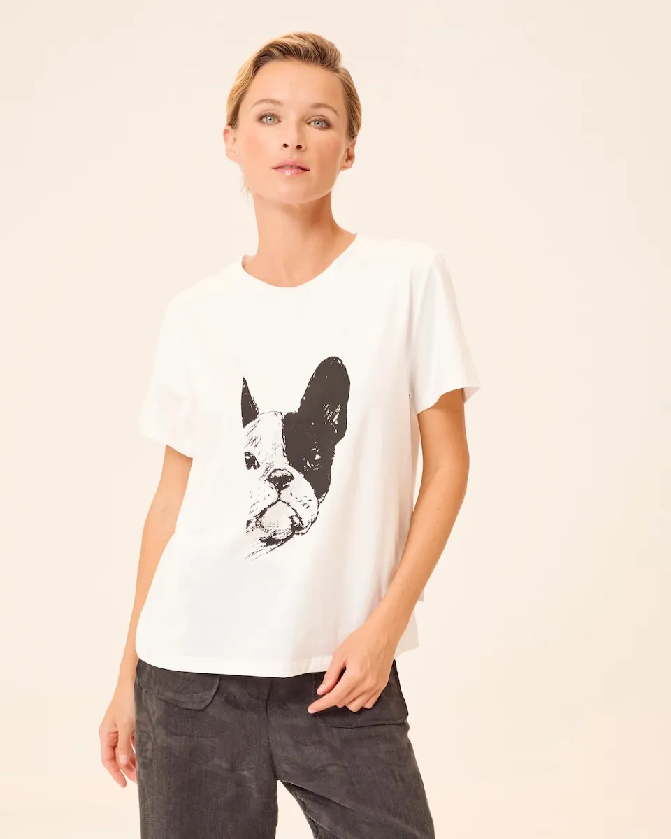 Женская футболка Lisette с коротким рукавом и принтом спереди Dolores Promesas, белый
Женская футболка Lisette с коротким рукавом и принтом спереди Dolores Promesas, белый