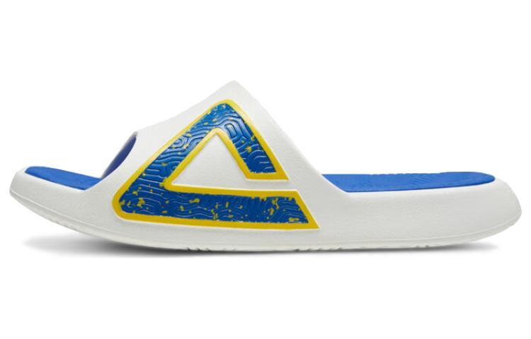 Шлепанцы серии Guochuang мужские белые/синие Peak 
Шлепанцы серии Guochuang мужские белые/синие Peak