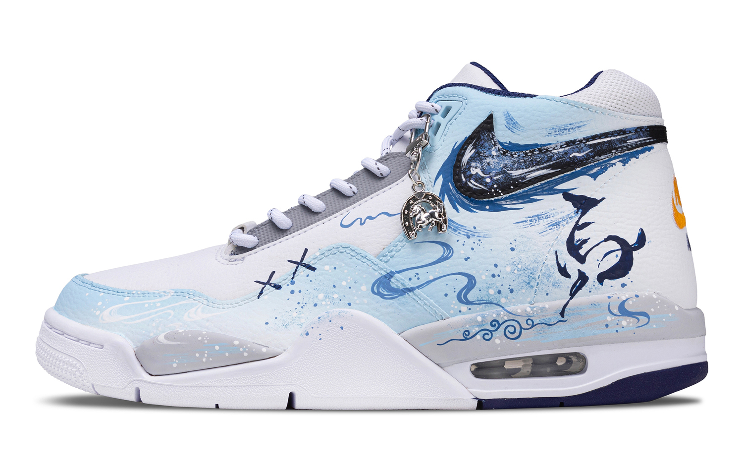 Nike Мужские винтажные баскетбольные кроссовки Flight Legacy Silver Saddle And White Horse, износостойкие, средней высоты, белый с синим
Nike Мужские винтажные баскетбольные кроссовки Flight Legacy Silver Saddle And White Horse, износостойкие, средней высоты, белый с синим