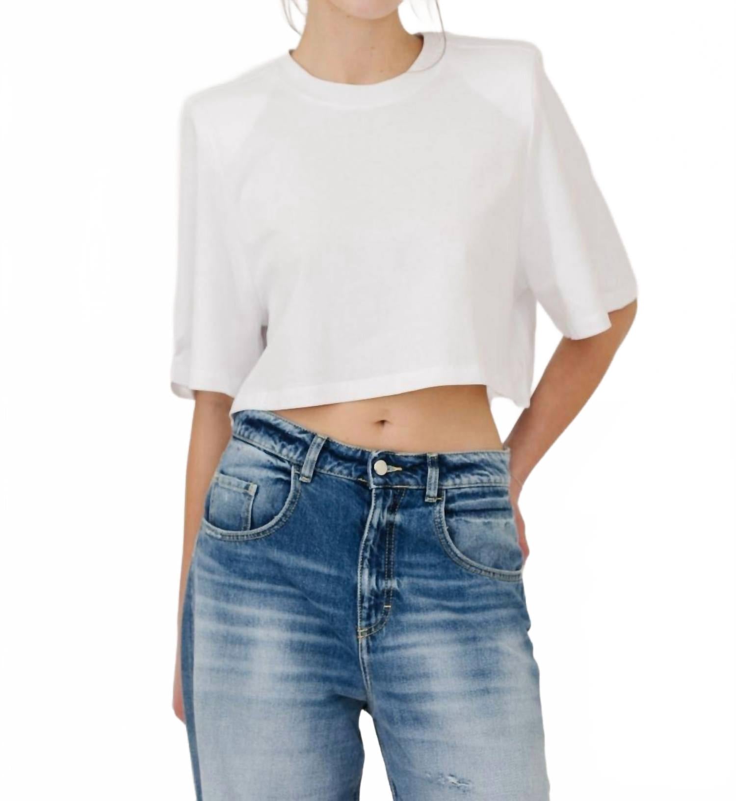 Isabel Marant Укороченный топ Zaely белого цвета
Isabel Marant Укороченный топ Zaely белого цвета