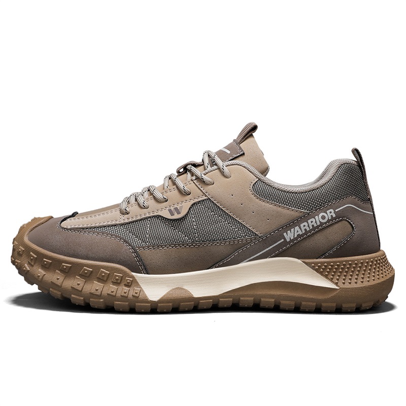 WARRIOR Нескользящие, износостойкие, дышащие низкие походные ботинки цвета хаки и кофе для мужчин
WARRIOR Нескользящие, износостойкие, дышащие низкие походные ботинки цвета хаки и кофе для мужчин