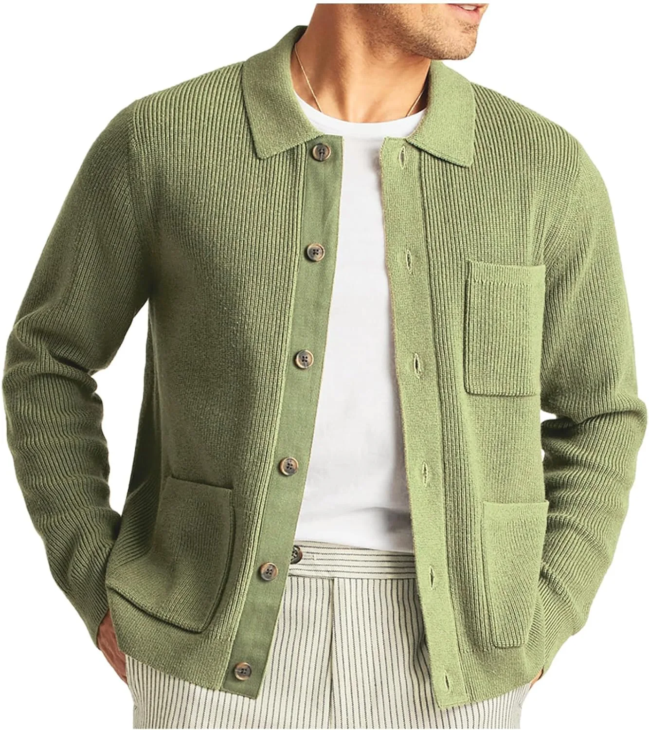 Кардиган Dgoopd для мужчин, цветной блок, кабельная вязка, с карманами
Кардиган Dgoopd для мужчин, цветной блок, кабельная вязка, с карманами