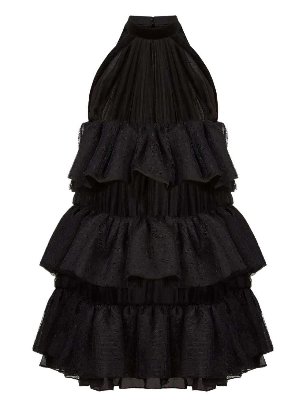 Ярусное платье мини с вырезом халтер Nina Ricci, черный
Ярусное платье мини с вырезом халтер Nina Ricci, черный