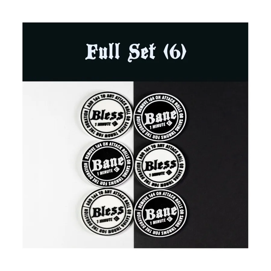 Набор «Проклятие/Благословение», D&D 5E Tokens
Набор «Проклятие/Благословение», D&D 5E Tokens