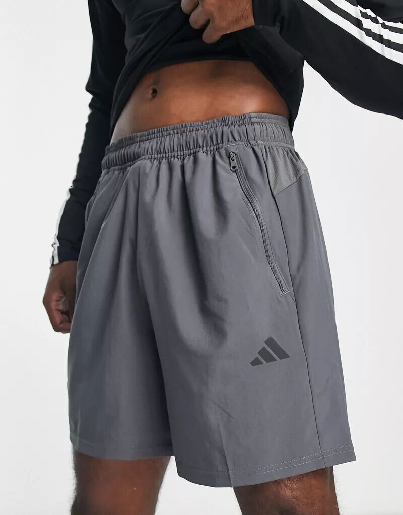 Серые тканые шорты adidas Training Essentials размером 7 дюймов adidas performance
Серые тканые шорты adidas Training Essentials размером 7 дюймов adidas performance