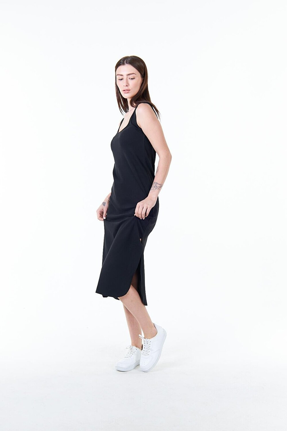 Черное женское длинное платье миди из трикотажного модала с разрезом Chandraswear, Черный, Черное женское длинное платье миди из трикотажного модала с разрезом Chandraswear
Черное женское длинное платье миди из трикотажного модала с разрезом Chandraswear, Черный, Черное женское длинное платье миди из трикотажного модала с разрезом Chandraswear