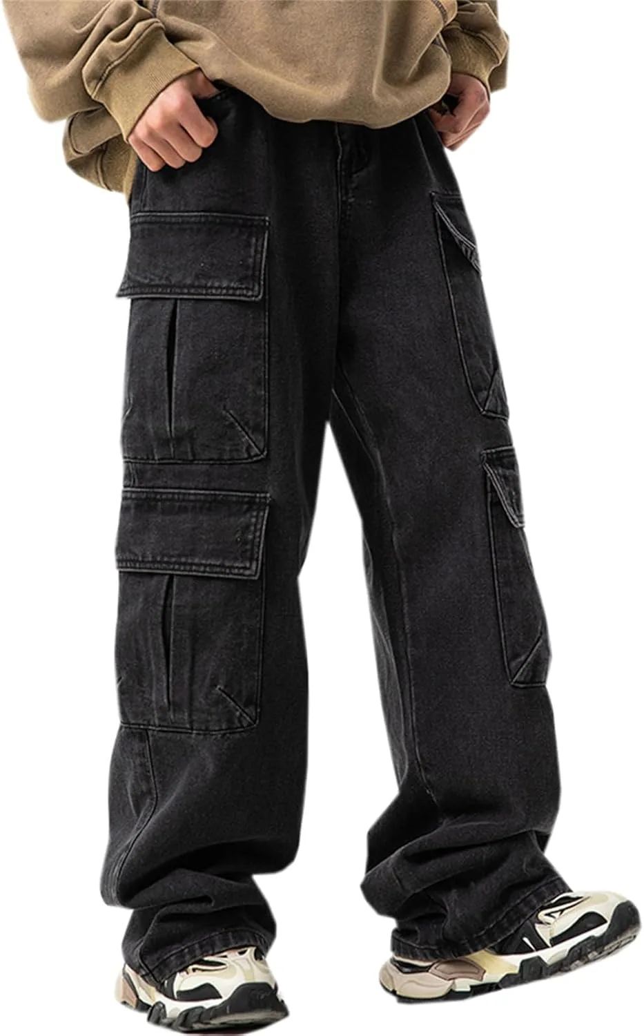 SANGTREE женские джинсы-карго с несколькими карманами
SANGTREE женские джинсы-карго с несколькими карманами