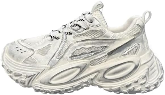 Мужские спортивные туфли из сетки с хорошей вентиляцией, с толстой подошвой, противоскользящие, легкие, на шнуровке, папины кроссовки, подходят для бега, ходьбы и игры в мяч Igzbibg, белый
Мужские спортивные туфли из сетки с хорошей вентиляцией, с толстой подошвой, противоскользящие, легкие, на шнуровке, папины кроссовки, подходят для бега, ходьбы и игры в мяч Igzbibg, белый