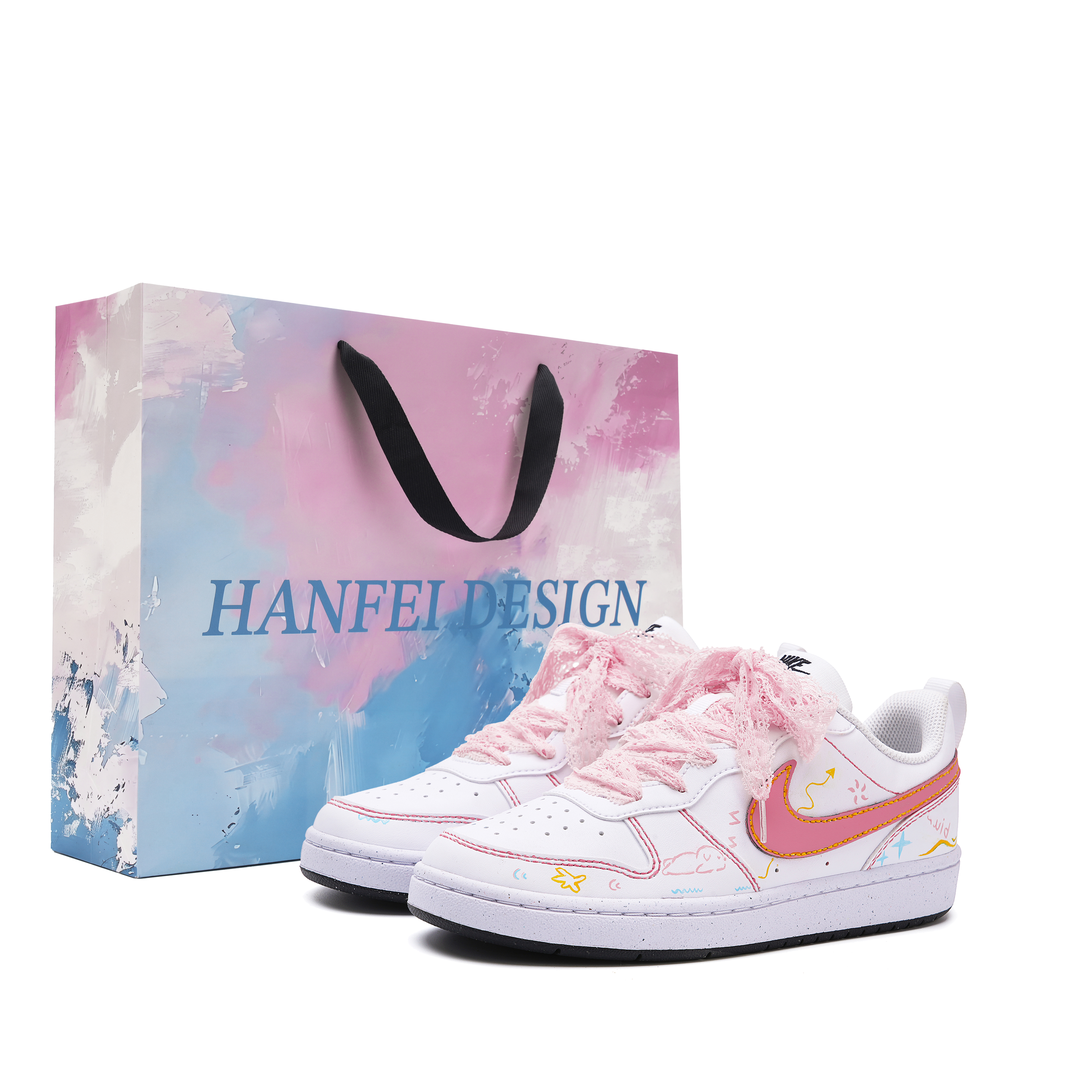 Детские, подростковые, противоскользящие, износостойкие, низкие кроссовки для скейтбординга Court Borough Nike, белый/розовый
Детские, подростковые, противоскользящие, износостойкие, низкие кроссовки для скейтбординга Court Borough Nike, белый/розовый